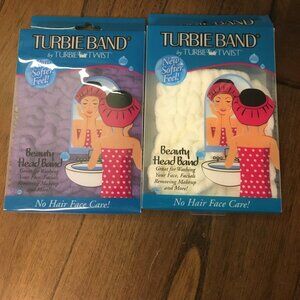 NEW Lot of 2 Turbie Bands by Turbie Twist - Purple and White